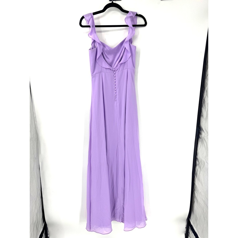 Lulus Dreamy Admiration Lilac Ruffled Maxi Dress - Picture 4 of 6